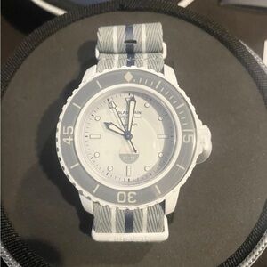 Swatch x Blancpain Scuba Fifty Fathoms Antarctic Ocean Bioceramic Watch